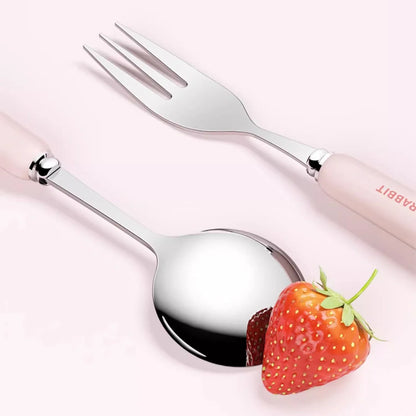 WORTHBUY Bestekset Draagbaar met Doos voor Kind en Student