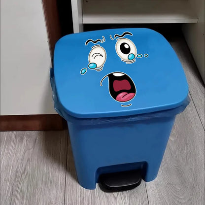 Smiley Gezicht Wandstickers Set - Waterafstotend, Verwijderbaar