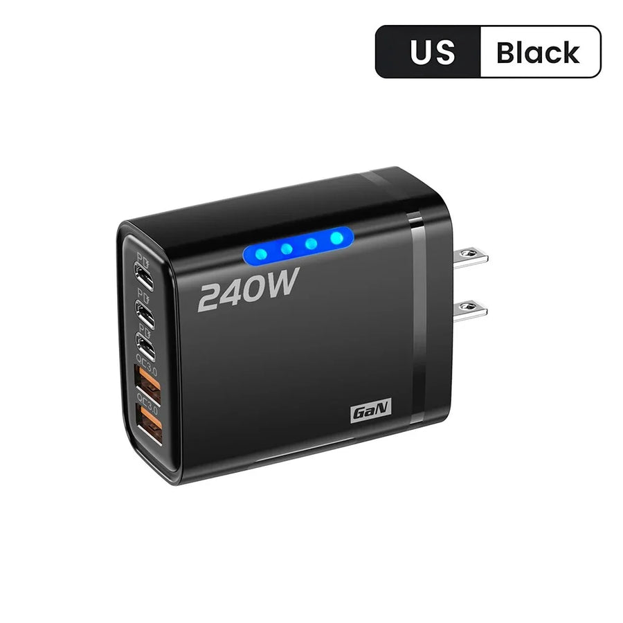 120W USB C  snellader EU stekker