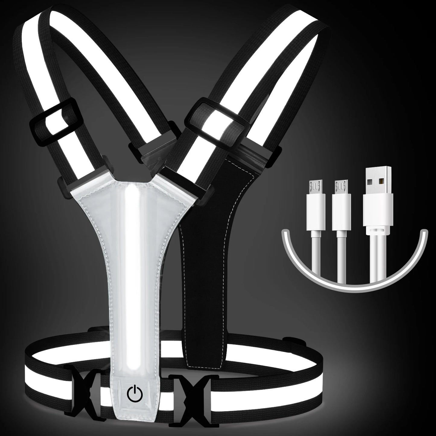 LED veiligheidsvest USB oplaadbaar
