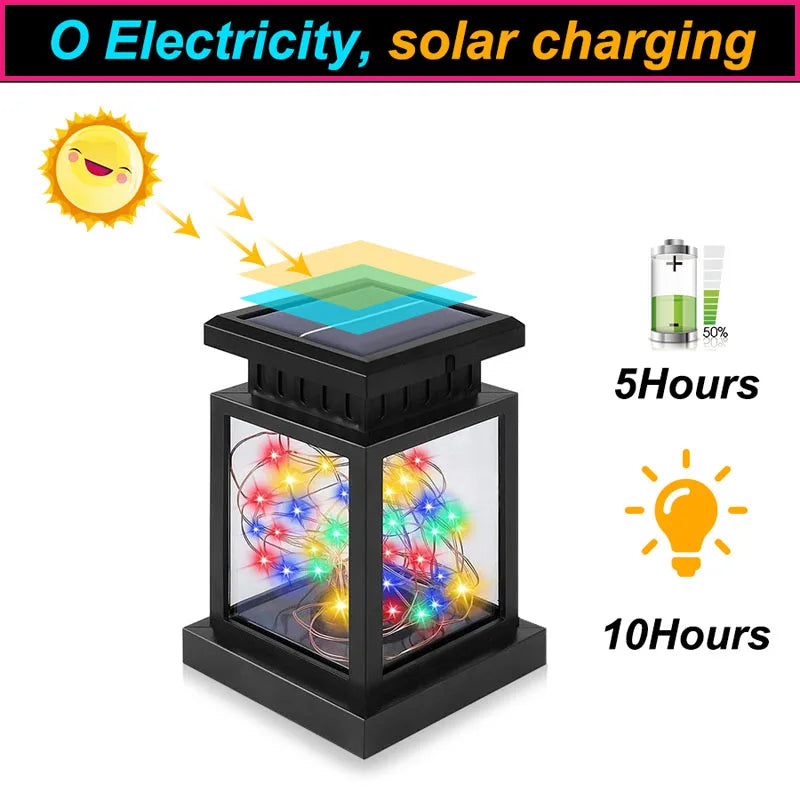 Solar LED lantaarn voor tuin terras balkon