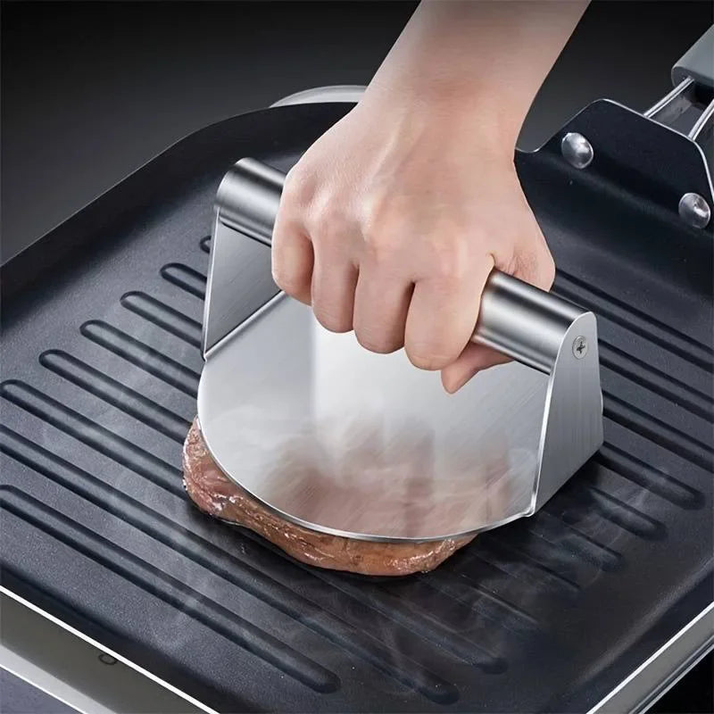 Stainless Steel Smash Burger Press for Consistent Burgers
