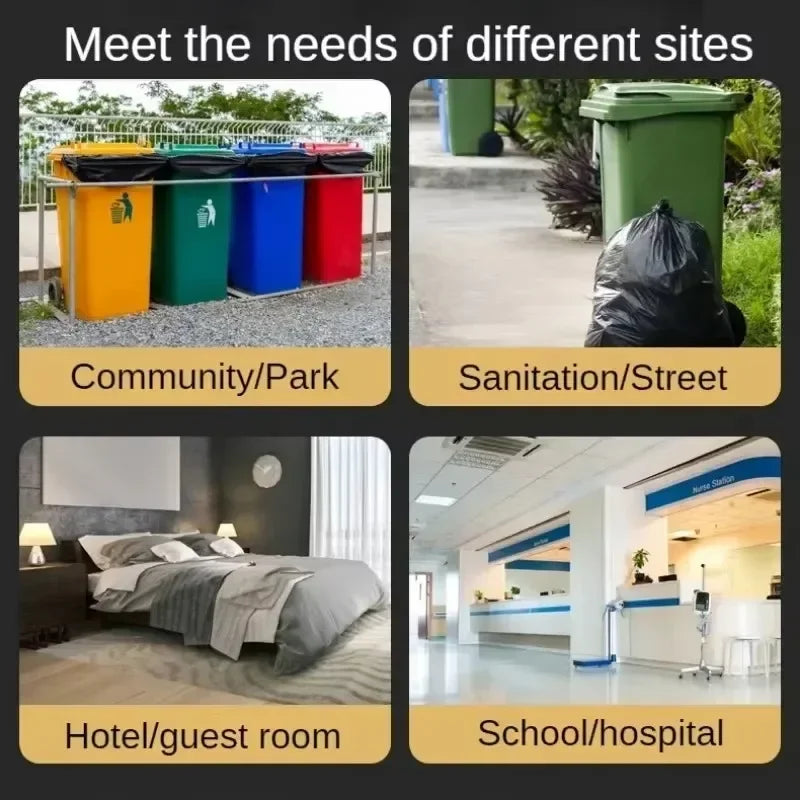 Zware Extra Grote Afvalzakken Zwart - 50 Stuks