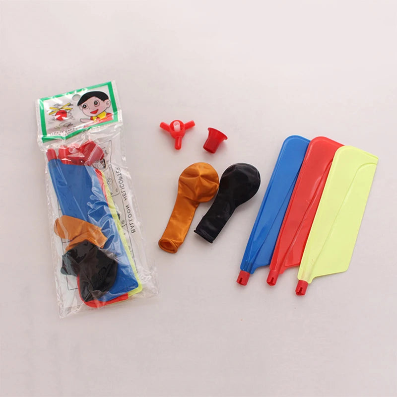 Set of 6 Balloon Helicopter Outdoor Toys