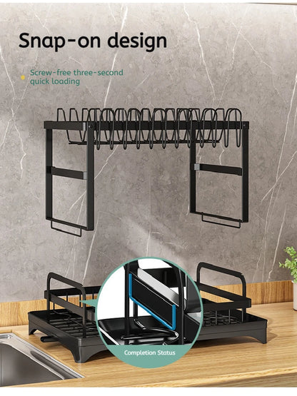 2-Laags Vaatdroogrek met Afwatering