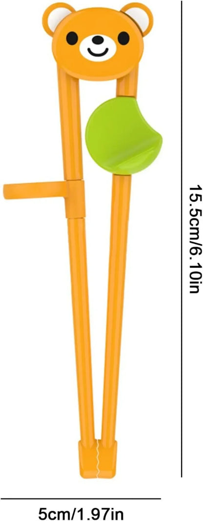 Kinder Eetstokjes Leertraining Dierenvorm Met Voedselveilig ABS Silicone 3 Pack Huismerken.nl