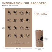 Tien rollen hondenpoepzakjes met koffiegeur