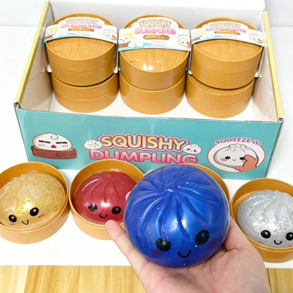 Knijpspeeltje squishy dumpling stressvermindering