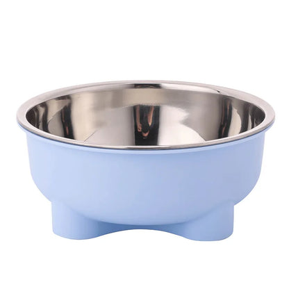 Voerbak 600 ml roestvrij staal antislip