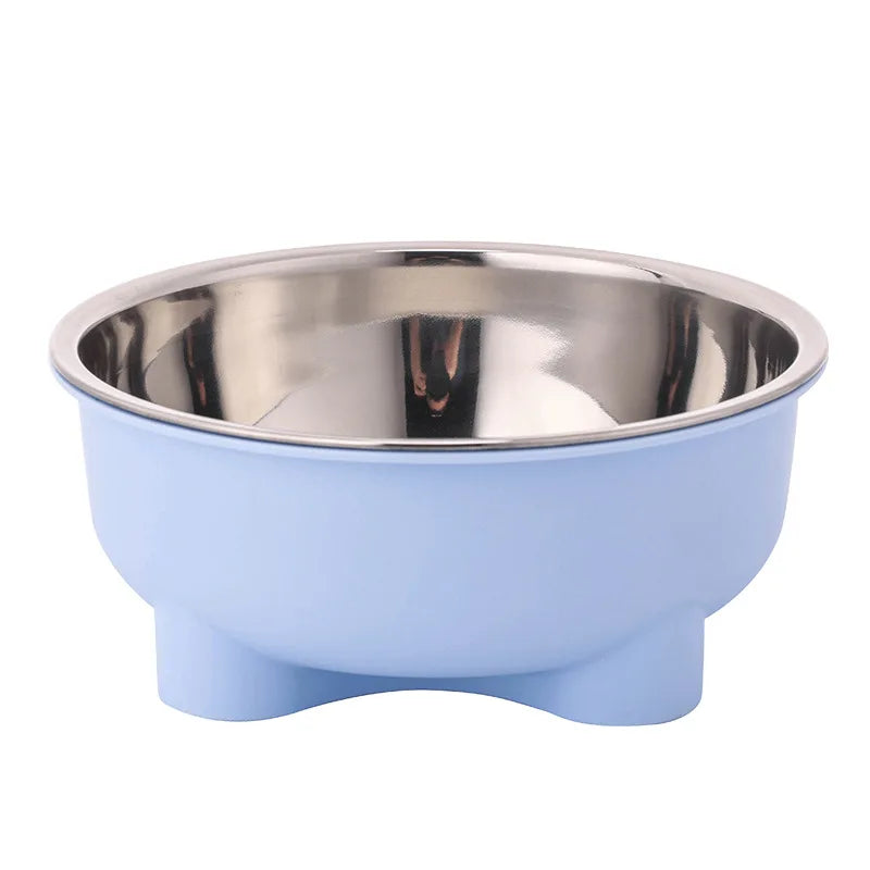 Voerbak 600 ml roestvrij staal antislip