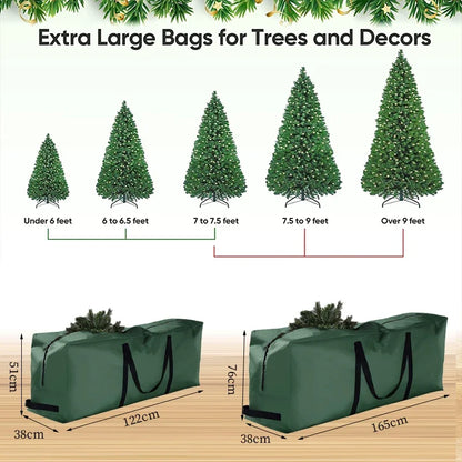 Opbergtas kerstboom decoratie rood 210D Oxford
