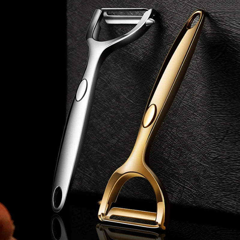 Roestvrijstalen dunschiller met antislip handvat