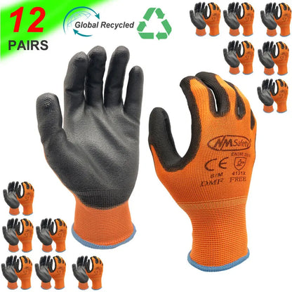 Werkhandschoenen PU-coating 12 paar