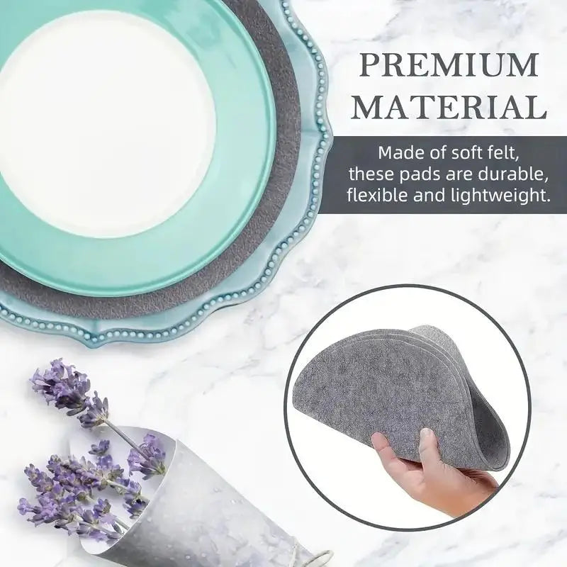 Ronde Vilt Potbeschermers Set - 15 Stuks