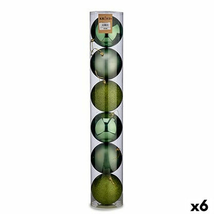 Krist+ Set Kerstballen Krist+ 00804 Groen Plastic Ø 12 Cm 6 Onderdelen (6 Stuks)
