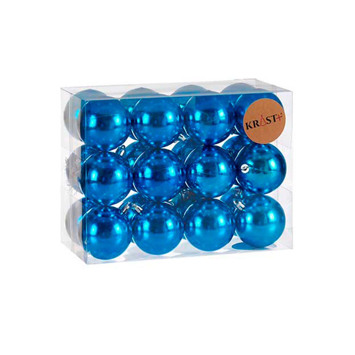 Krist+ Set Kerstballen Krist+ K1912477-1 Blauw Plastic (12 Stuks)