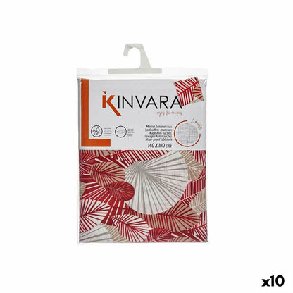 Kinvara Vlekbestendig Tafelkleed Kinvara Ancara-21520-13 Beige Kastanjebruin Dun Canvas Anti-Vlek Lakens 140 X 180 Cm (10 Stuks)