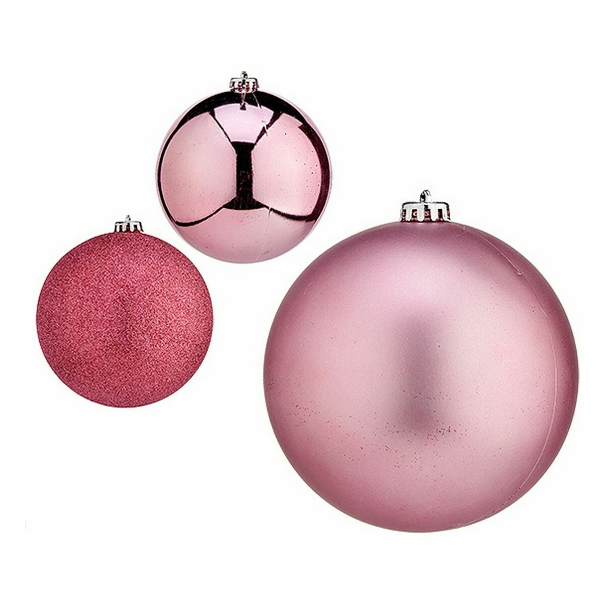 Krist+ Set Kerstballen Krist+ 00785 Roze (4 Stuks)