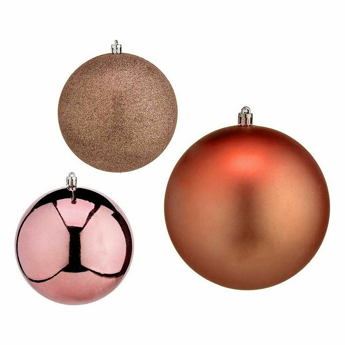 Krist+ Set Kerstballen Krist+ 00786 Koper Plastic (6 Stuks)