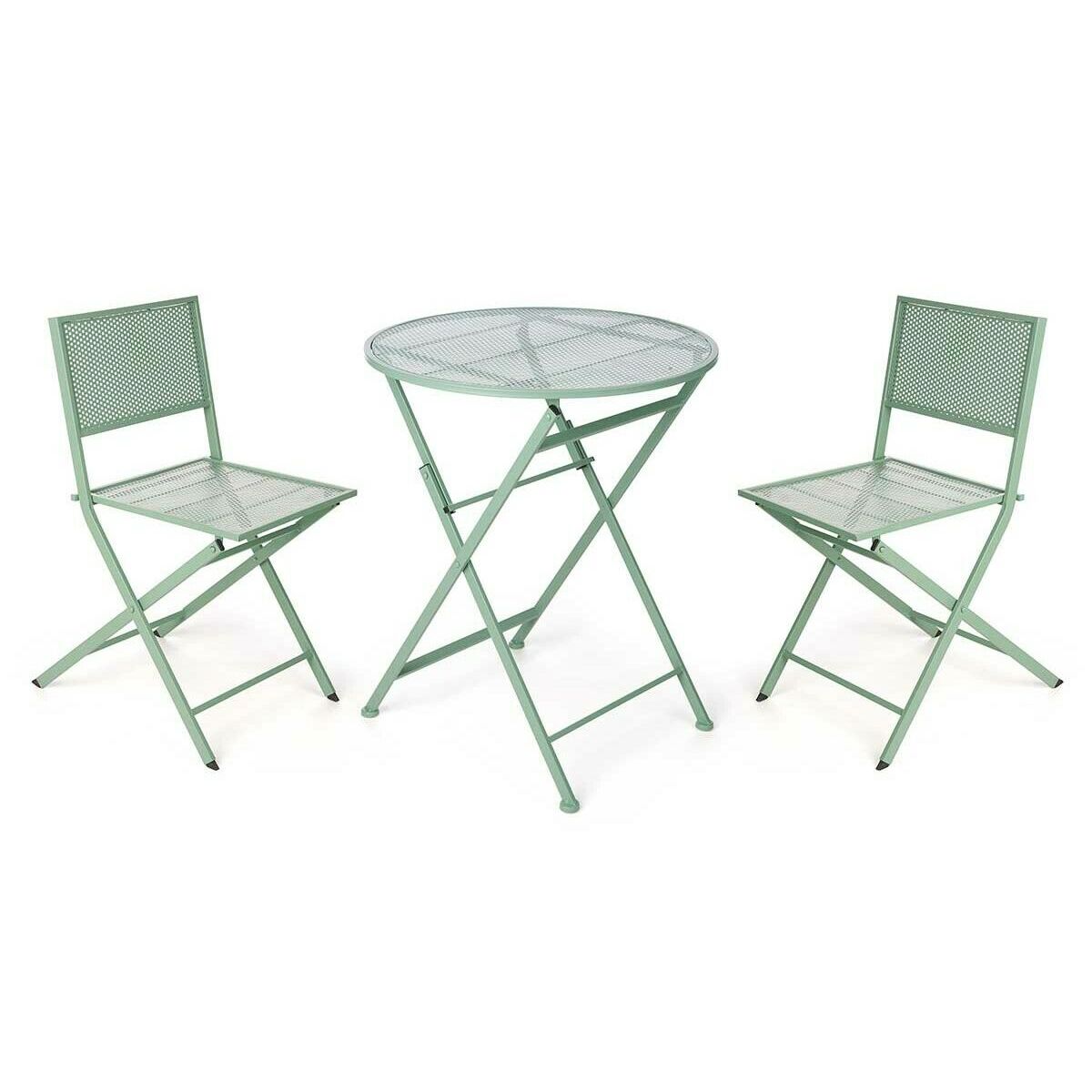 Ibergarden Tafel Met Twee Stoelen Ibergarden Hs23377/78 Groen
