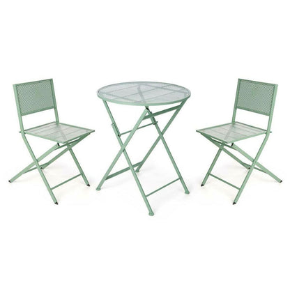 Ibergarden Tafel Met Twee Stoelen Ibergarden Hs23377/78 Groen
