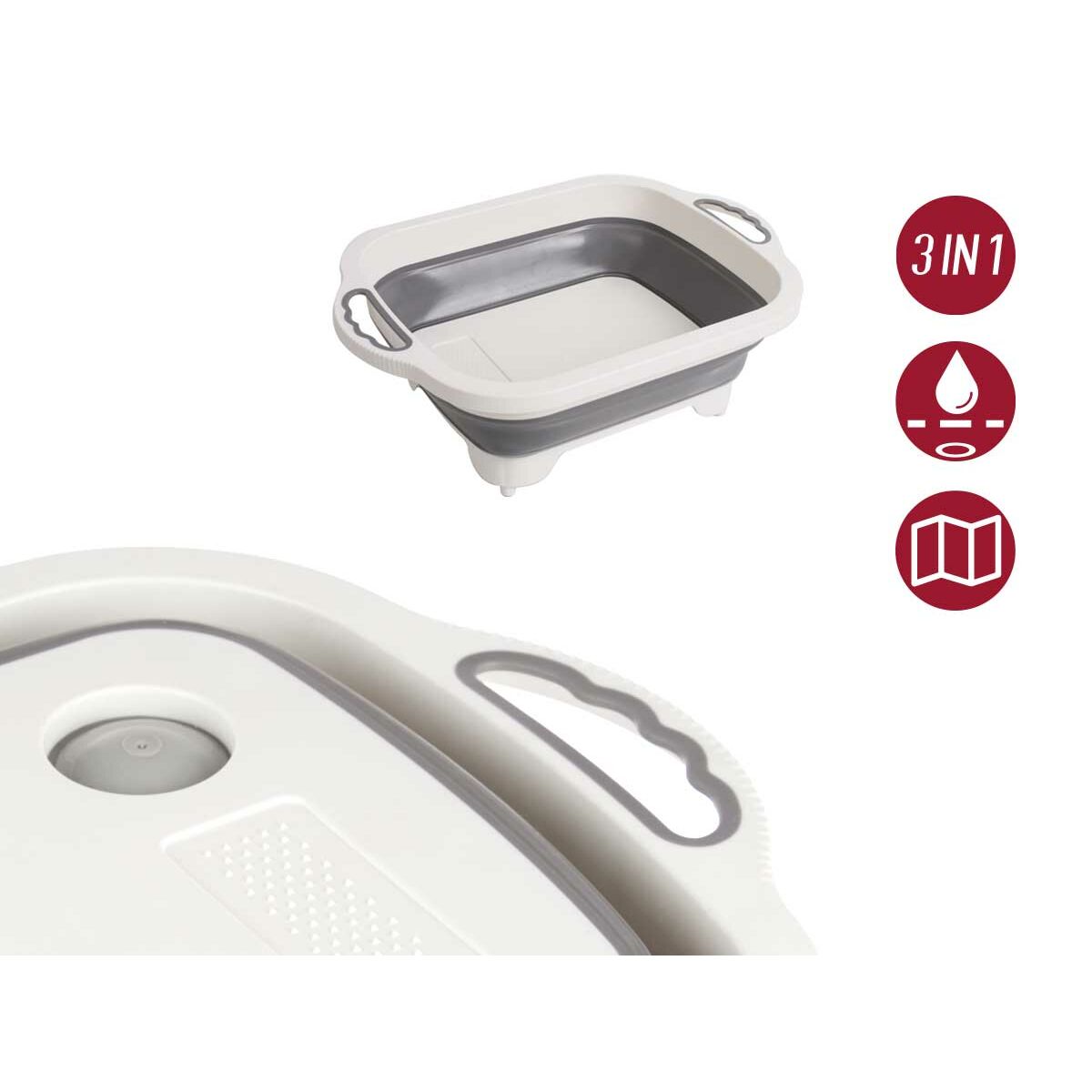 Kinvara Snijplank Kinvara Z-017 Wit Grijs 29,8 X 5 X 40 Cm (6 Stuks)