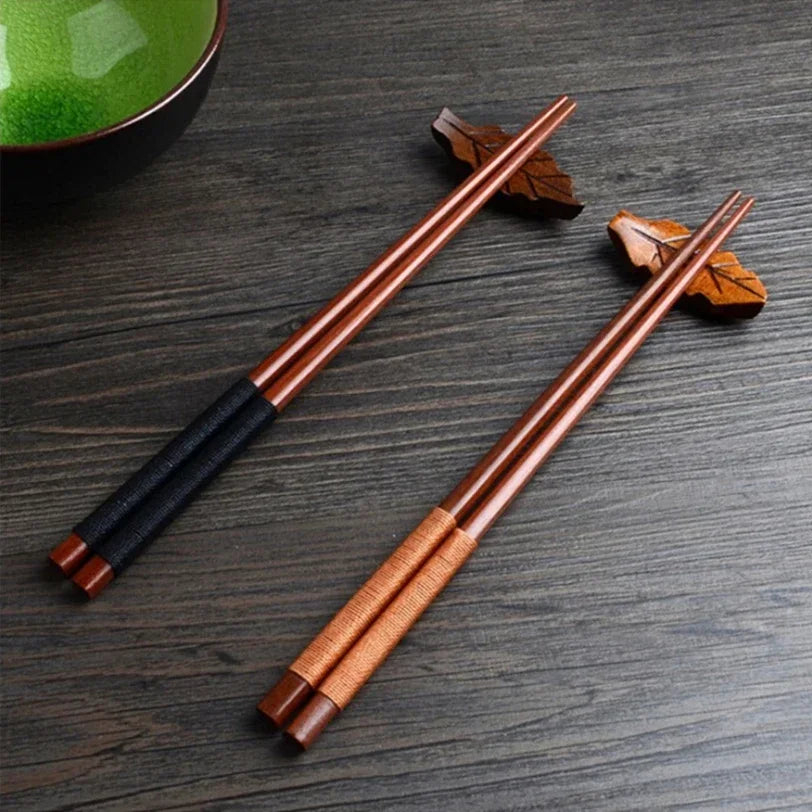 Sushi stokjes kastanjehout 22,5 cm