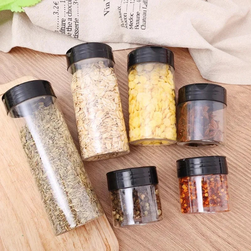 Kruidenpotjes kunststof shaker deksel 100-300 ml