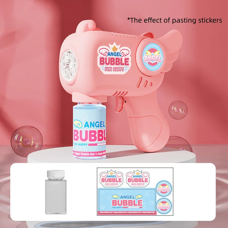 Dinosaur Bubble Machine with Light and 6 Holes – Portable for Outdoor Use