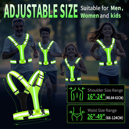 LED veiligheidsvest USB oplaadbaar