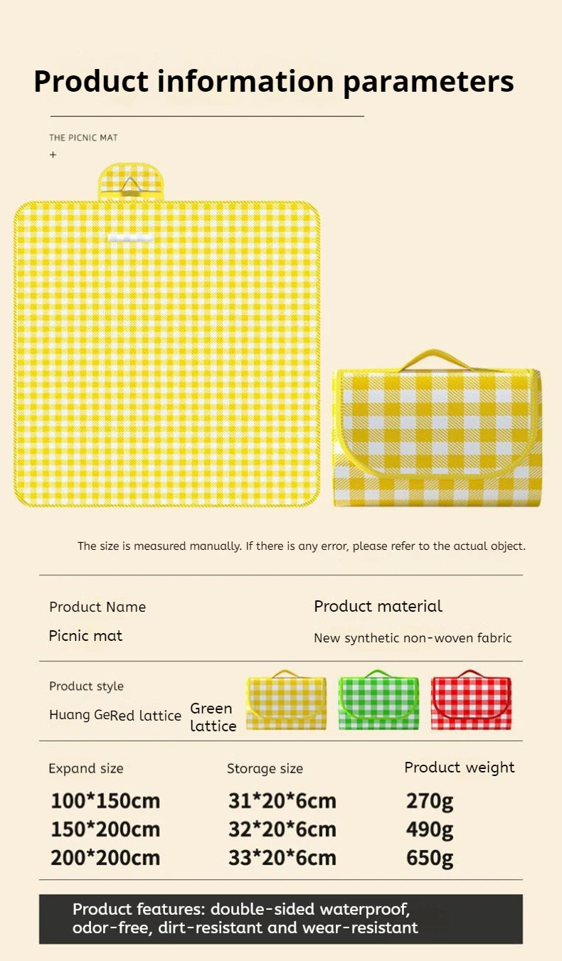 Strandmat picknickmat waterdicht groot opvouwbaar