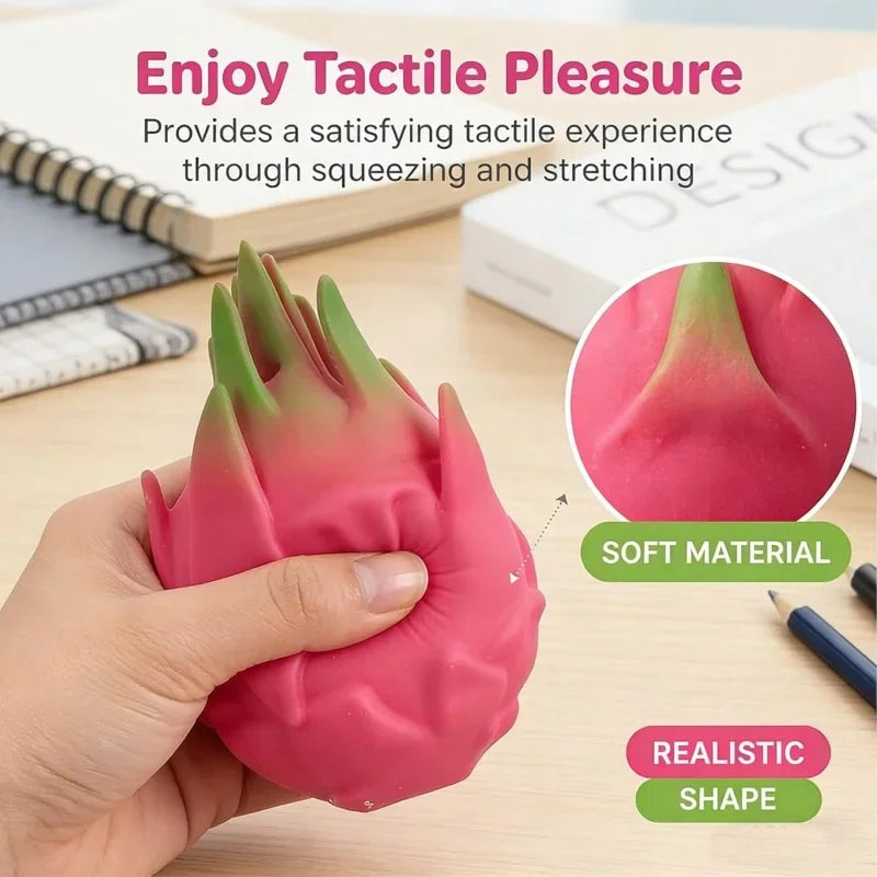 Squishy fidget toy fruitvorm