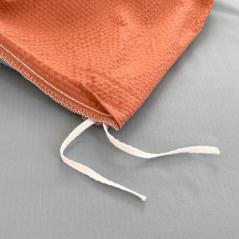 Dekbedovertrekset microfiber 3-delig met rits