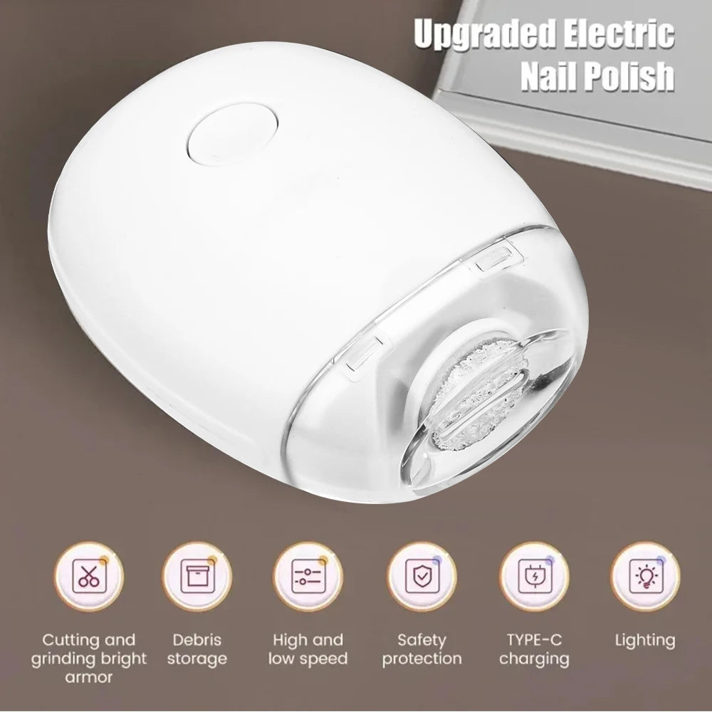 Elektrische nagelknipper en vijl met LED