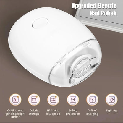 Elektrische nagelknipper en vijl met LED