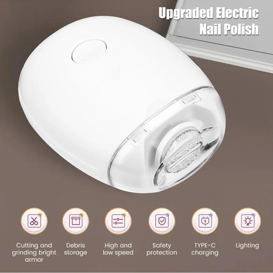 Elektrische nagelknipper en vijl met LED
