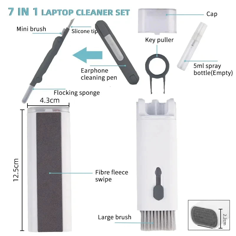Schoonmaakset toetsenbord randapparatuur 7-in-1