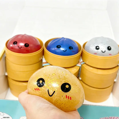 Knijpspeeltje squishy dumpling stressvermindering
