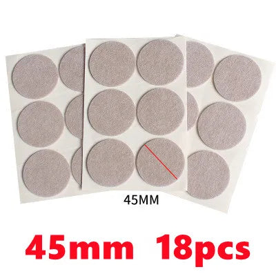 Viltpads voor meubelvoeten: zelfklevende bescherming tegen krassen en geluid