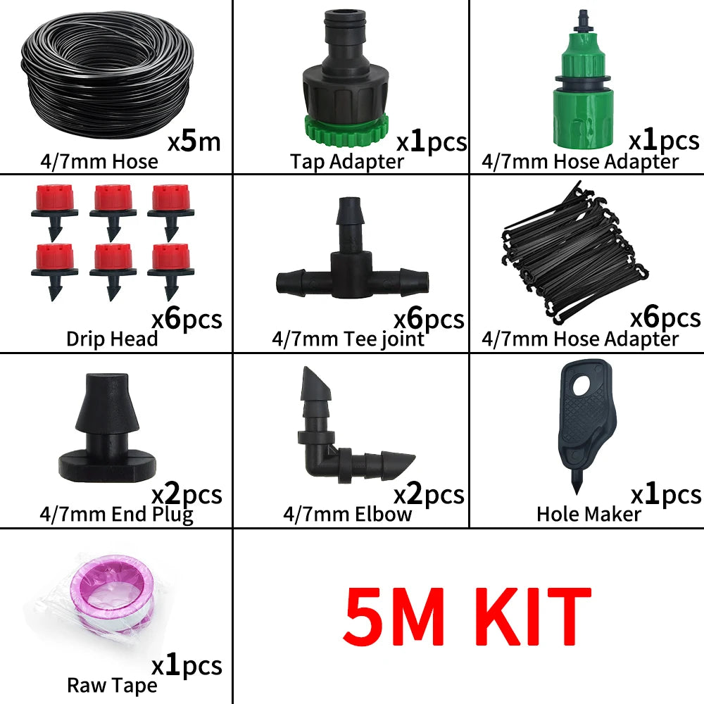 Verstelbaar Druppel Irrigatiesysteem voor Tuinplanten