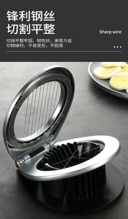 Eiersnijder met twee snijbladen van zinklegering