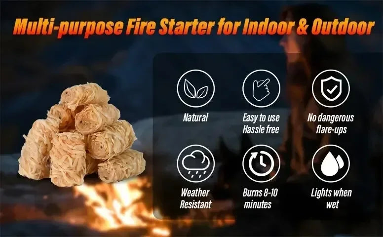 Vuurstarters 30 of 100 stuks wax