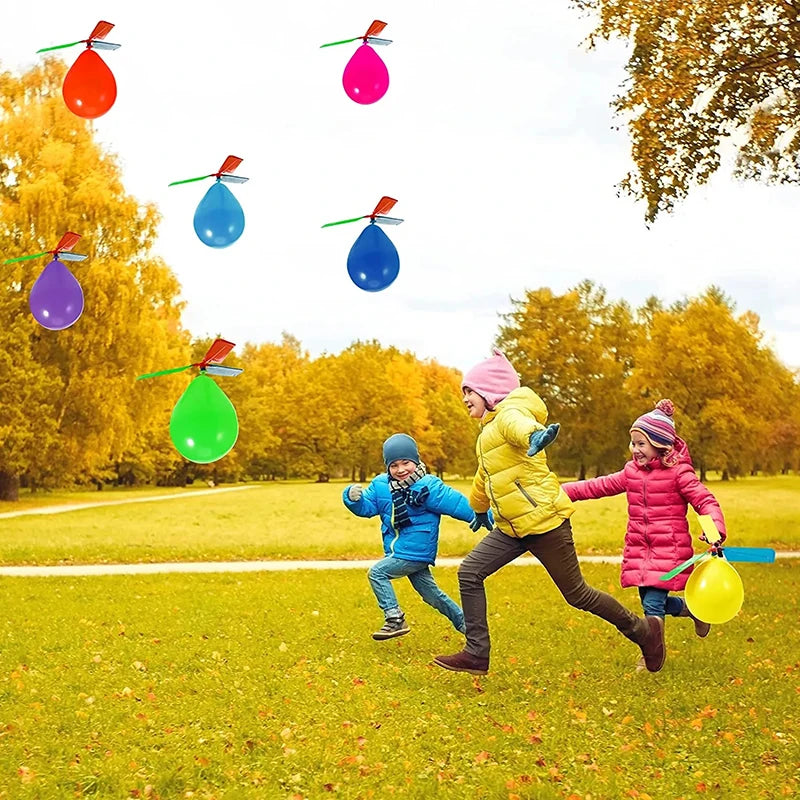 6-piece Hot Air Balloon Helicopter Outdoor Toy Set
