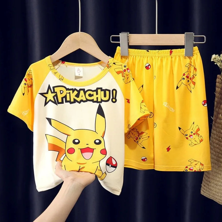 Kinder pyjama set korte mouw Pikachu polyester