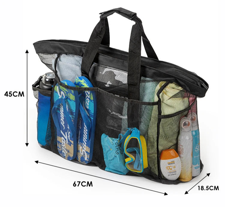 Strandtas extra large waterdicht inklapbaar nylon