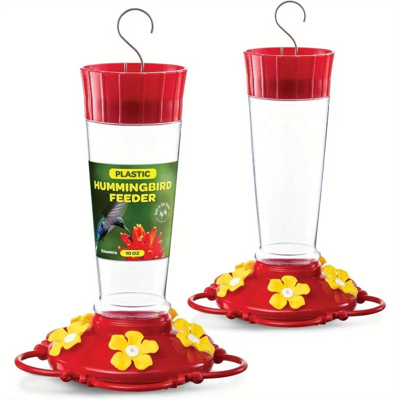 Vogelvoerbak hangend 5 poorten 400ml plastic