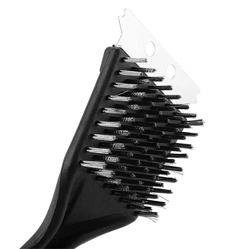 Barbecue brush with wire bristles