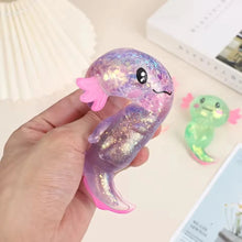Knijpspeelgoed axolotl 4 stuks willekeurig