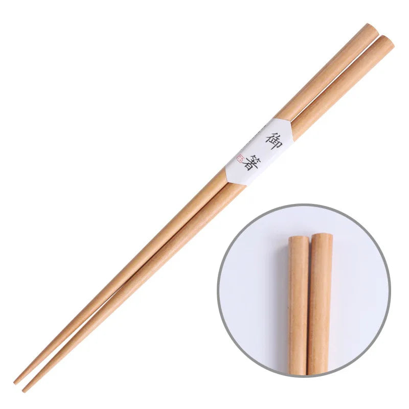Sushi stokjes kastanjehout 22,5 cm