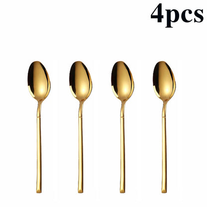 16-delige Gouden Bestekset Roestvrij Staal voor 4 Personen